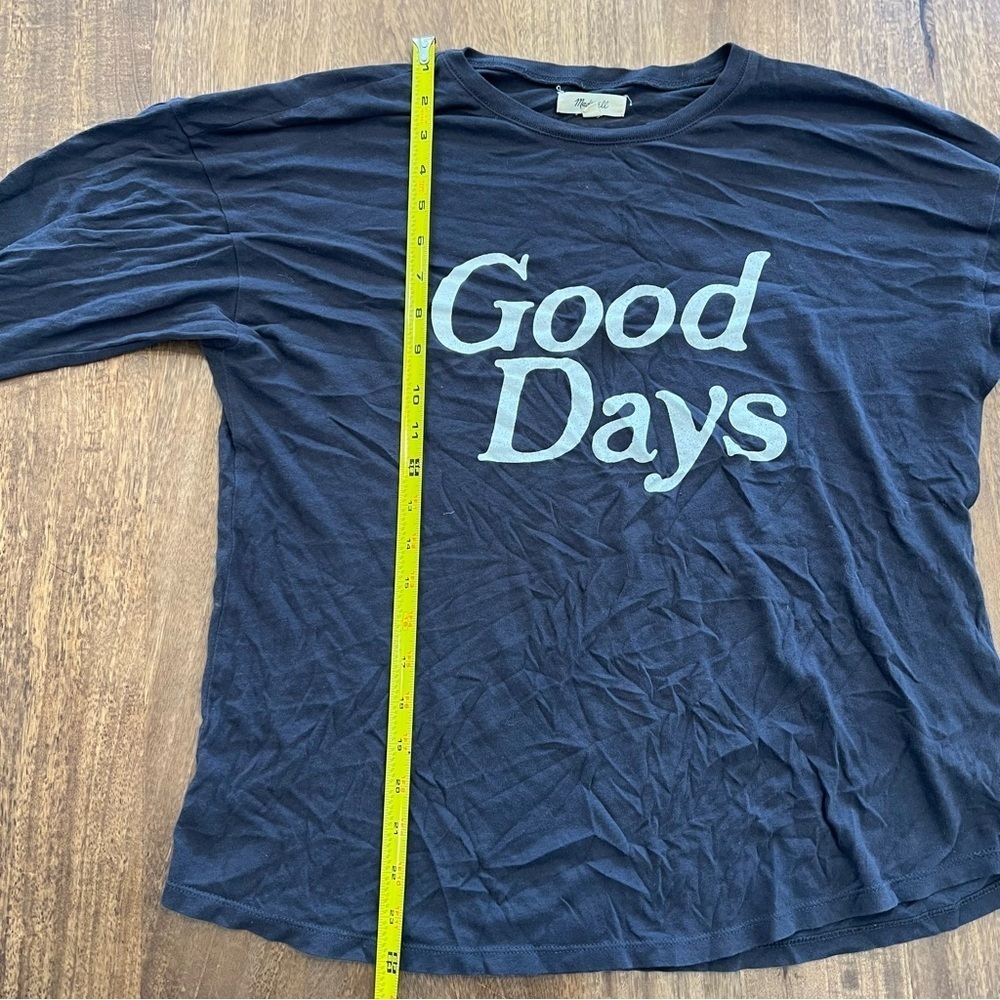 Madewell Good Days Black Long Sleeve Shirt View 6